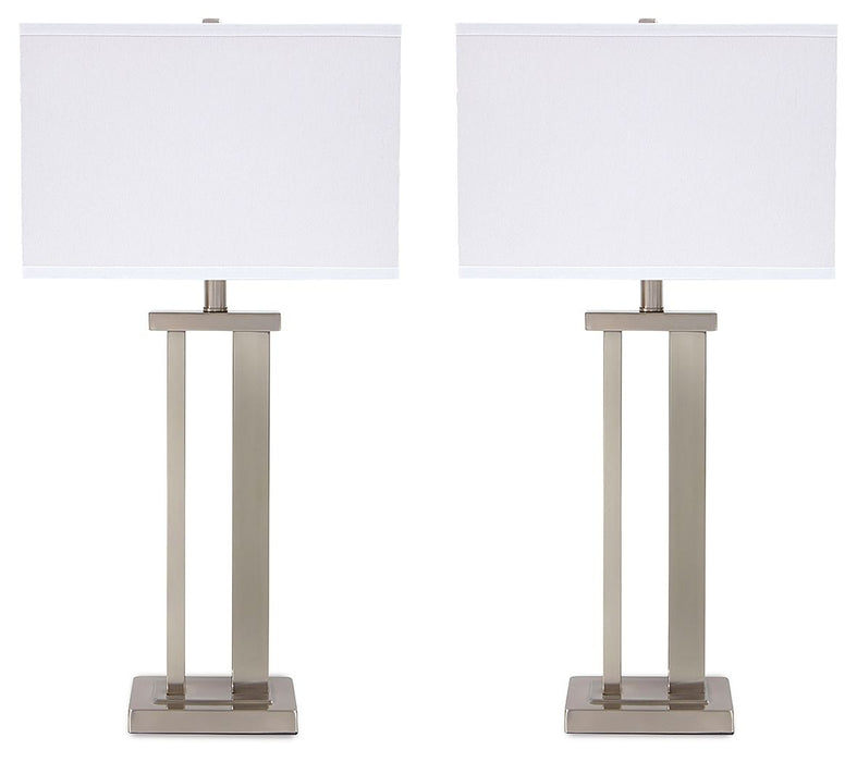 Aniela - Silver Finish - Metal Table Lamp (Set of 2)