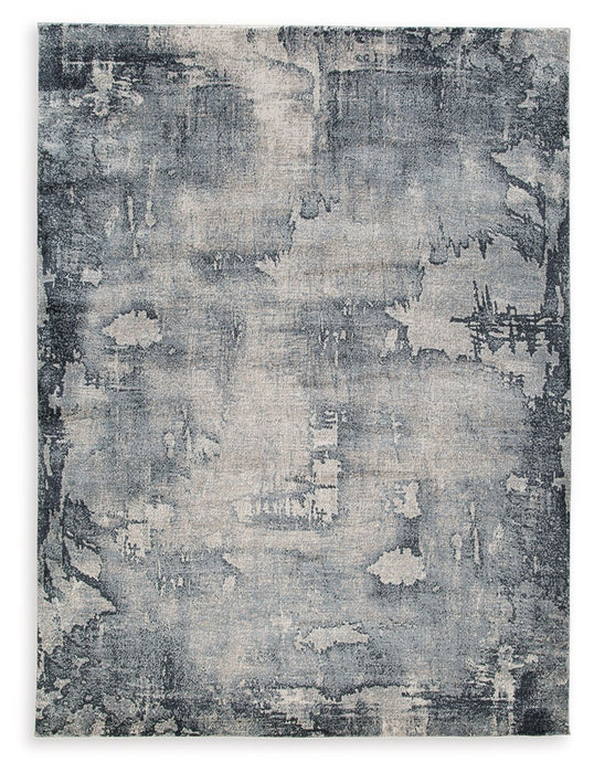Langrich - Blue / Gray / Cream - Large Rug