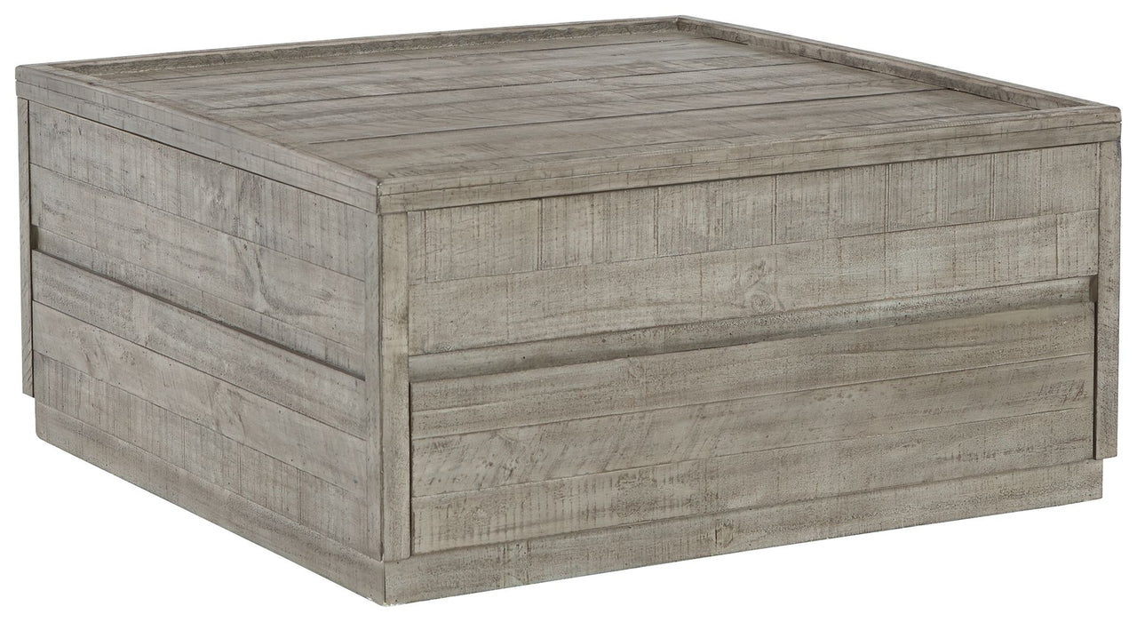 Krystanza - Weathered Gray - Lift Top Cocktail Table