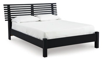 Danziar - Black - Queen Slat Headboard