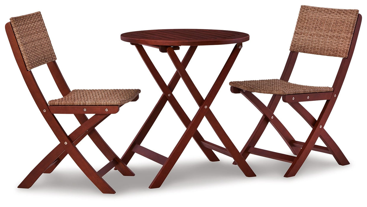 Safari Peak - Brown - Chairs W/Table Set (Set of 3)