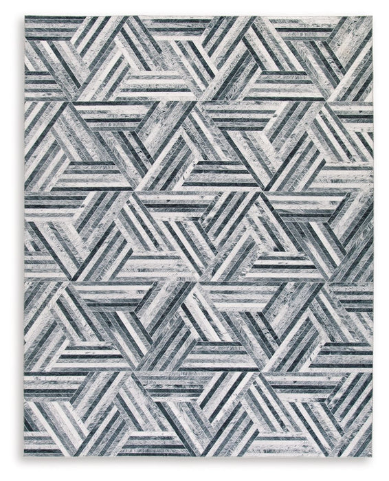 Adalock - Gray / Cream - Large Rug
