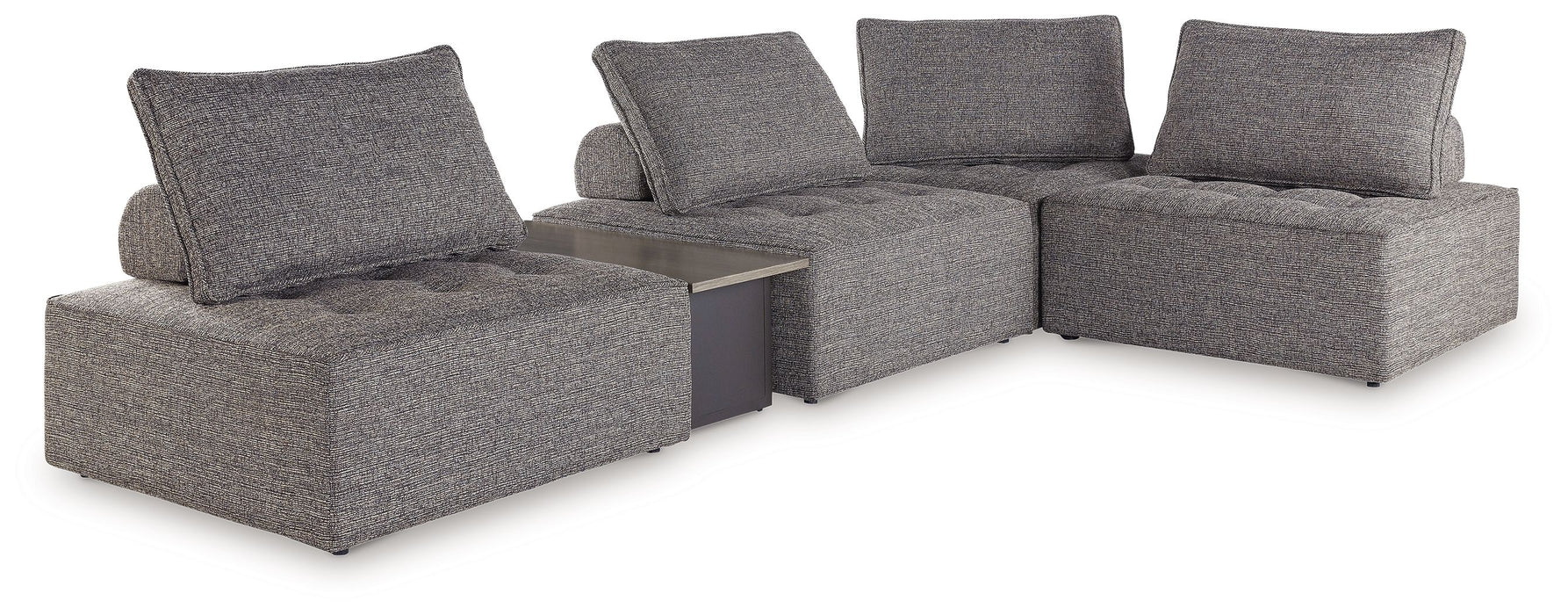 Bree Zee - Brown - 5-Piece Outdoor Sectional
