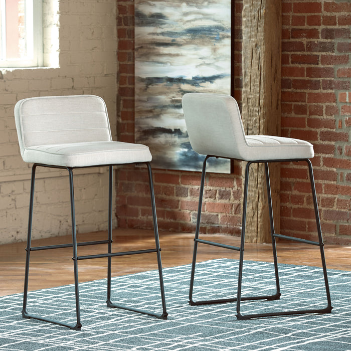 Nerison - White - Tall Uph Barstool (Set of 2)