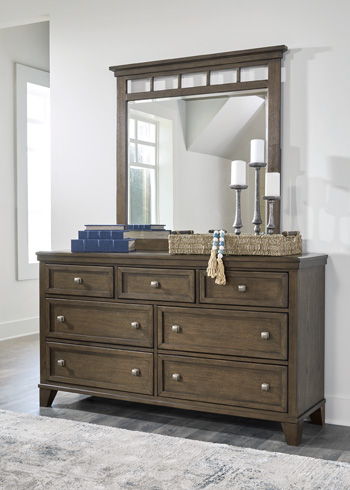 Shawbeck - Medium Brown - Bedroom Mirror