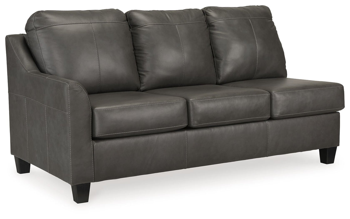 Valderno - Fog - Laf Sofa - Leather Match