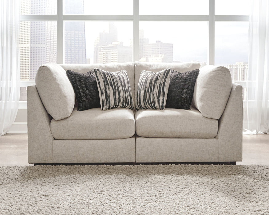 Kellway - Bisque - Loveseat 2 Pc Sectional