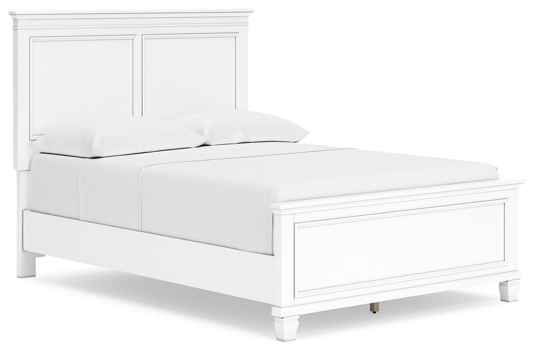 Fortman - White - Full Panel Bed