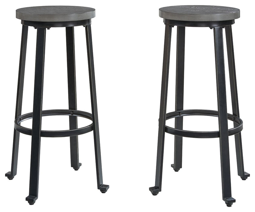 Challiman - Antique Gray - Tall Stool (Set of 2)