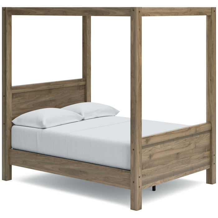 Aprilyn - Light Brown - Full Canopy Hdbd/Ftbd Panels