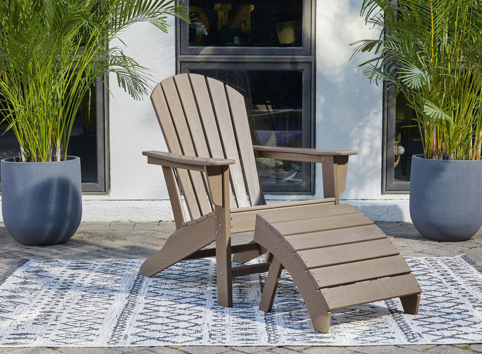 Sundown Treasure - Driftwood - 2 Pc. - Adirondack Chair And Ottoman