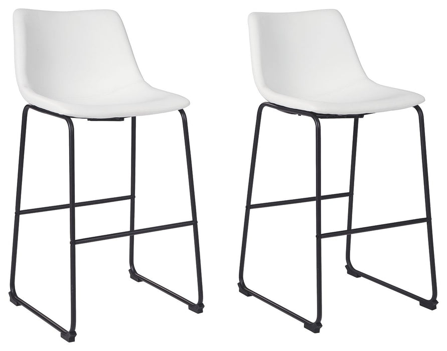 Centiar - White - Tall Uph Barstool (Set of 2)