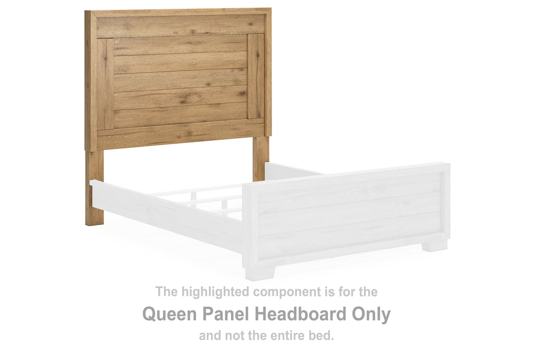 Galliden - Light Brown - Queen Panel Headboard