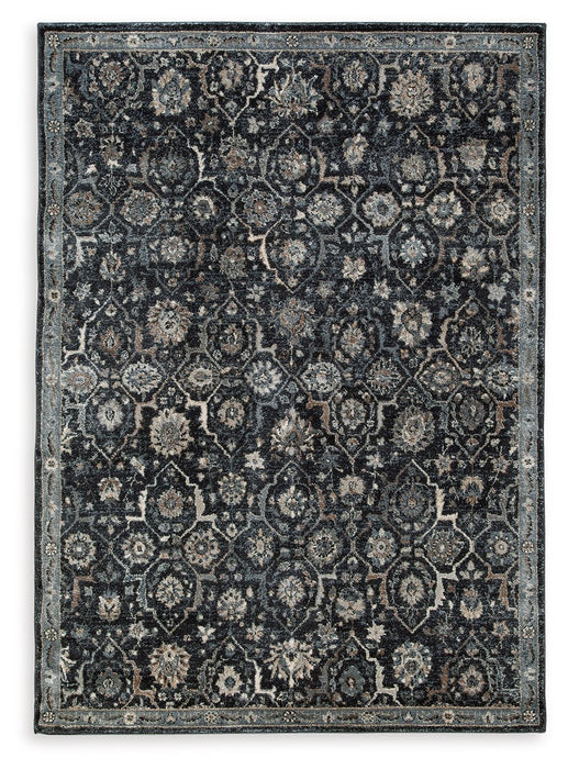 Hilcott - Blue / Cream / Brown - Medium Rug