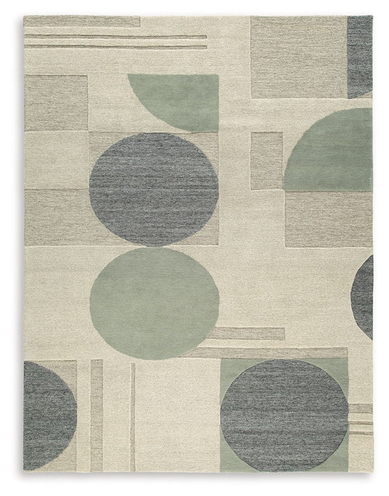Dallane - Linen / Blue / Green - Large Rug