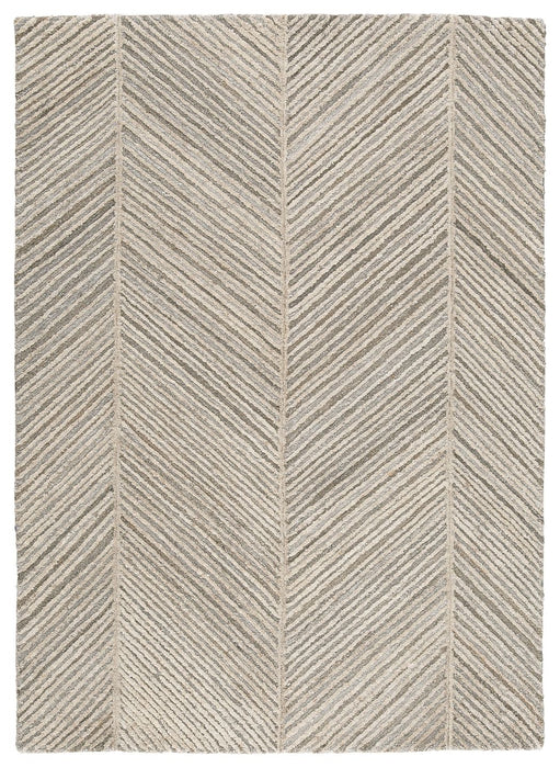 Leaford - Taupe / Brown / Gray - Medium Rug
