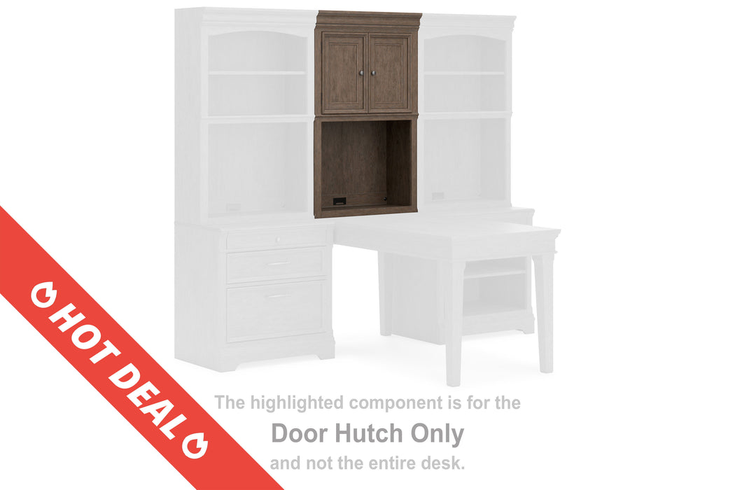 Janismore - Weathered Gray - Door Hutch