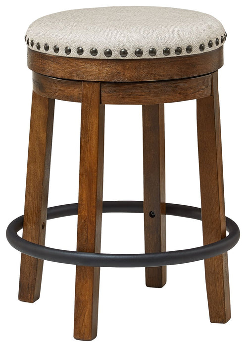 Valebeck - Brown / Black - Uph Swivel Stool