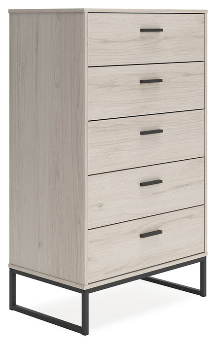 Socalle - Light Natural - Five Drawer Chest