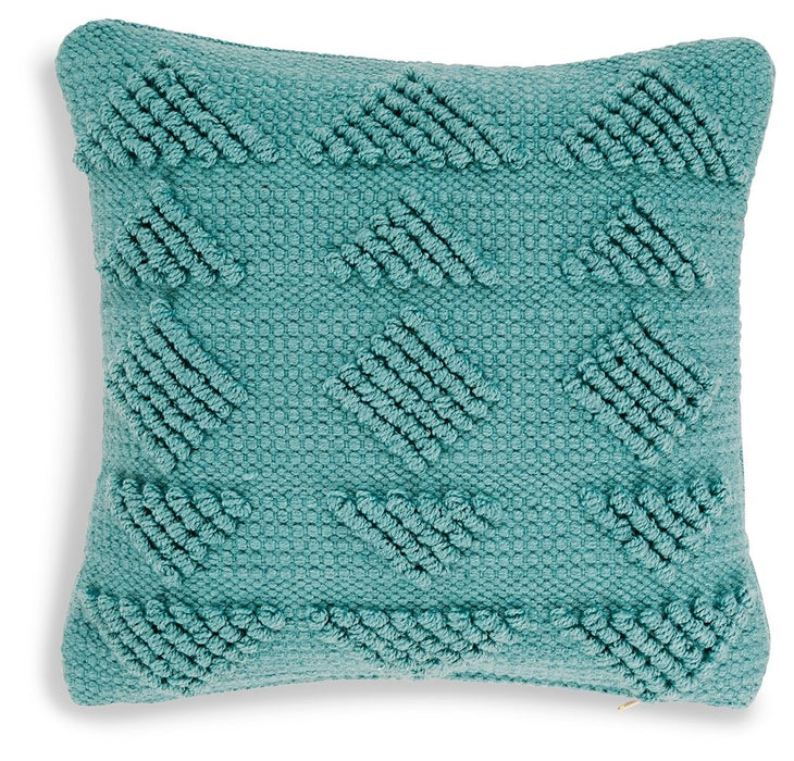 Rustingmere - Teal - Pillow (Set of 4)