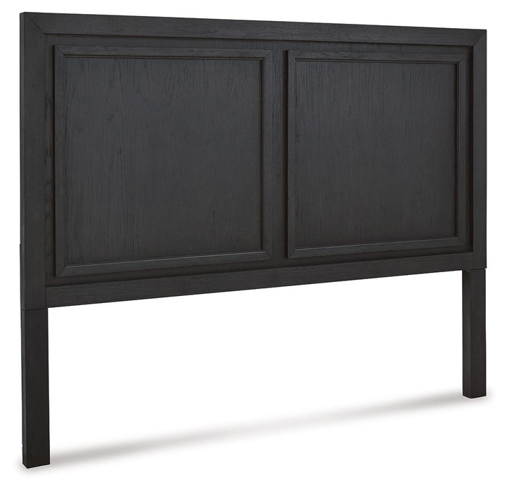 Foyland - Black - King/Cal King Panel Headboard