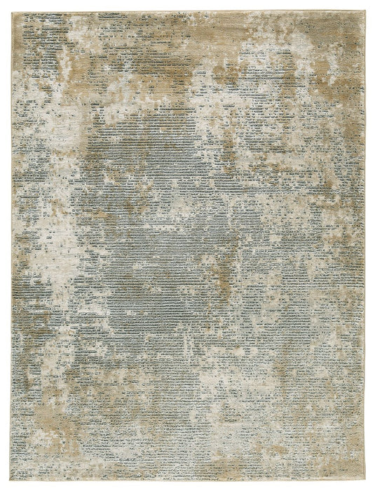 Vestavia - Yellow / Black / Beige - Medium Rug