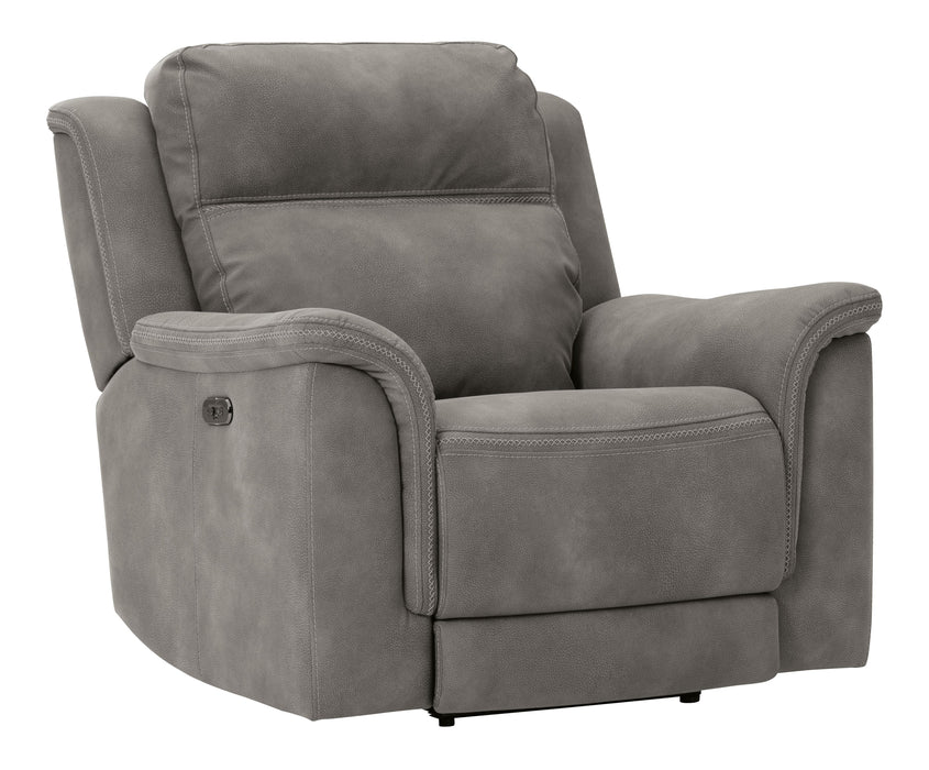 Next-gen Durapella - Slate - Pwr Recliner/Adj Headrest - Microfiber