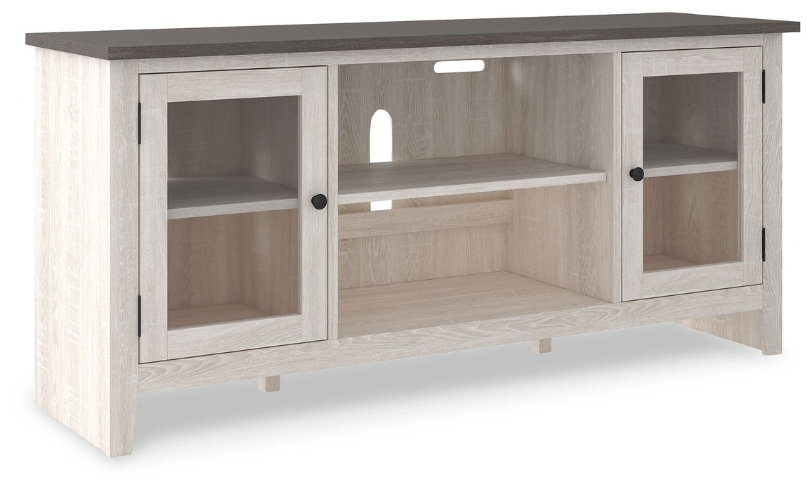 Dorrinson - White - LG TV Stand W/Fireplace Option
