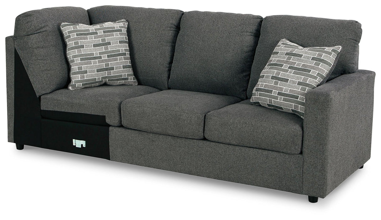 Edenfield - Charcoal - Raf Sofa W/Corner Wedge