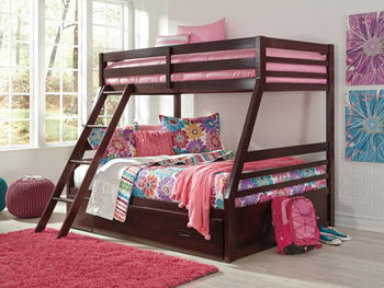 Halanton - Dark Brown - Ladder And Bunk Bed Rails