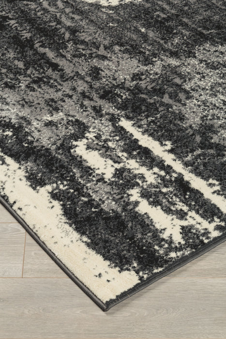 Roskos - Black / Cream / Gray - Large Rug