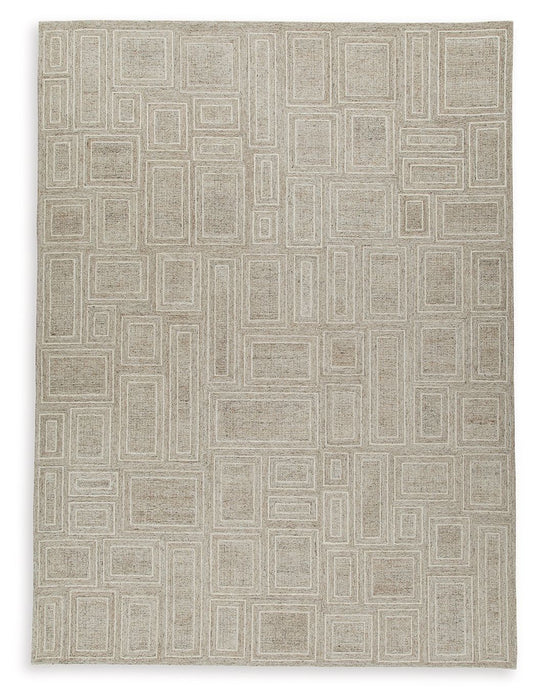 Brickburgh - Gray / Ivory / Honey - Extra Large Rug