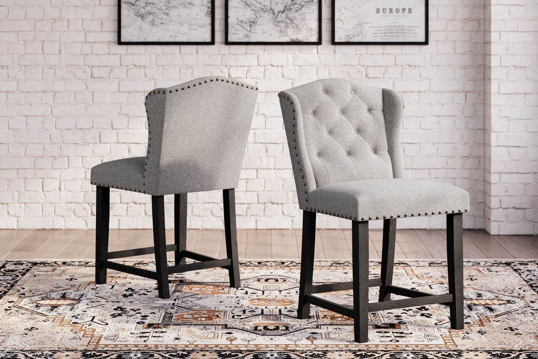 Jeanette - Linen - Upholstered Barstool (Set of 2)