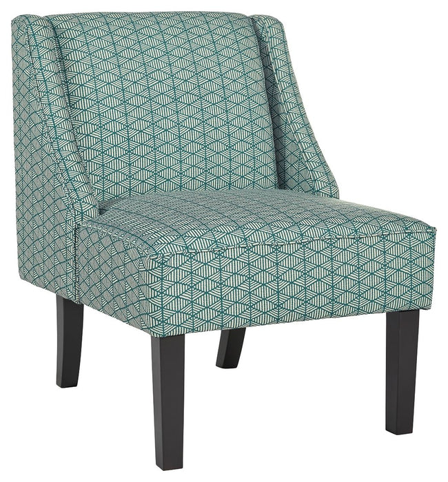 Janesley - Teal / Cream - Accent Chair