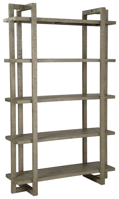 Bergton - Distressed Gray - Bookcase