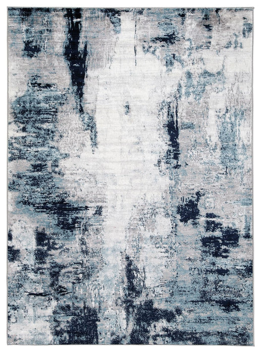 Leonelle - Cream / Blue / Gray - Medium Rug