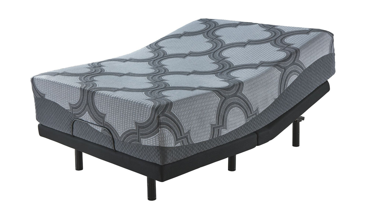 14 Inch Ashley Hybrid - Gray - 2 Pc. - California King Mattress, Adjustable Base