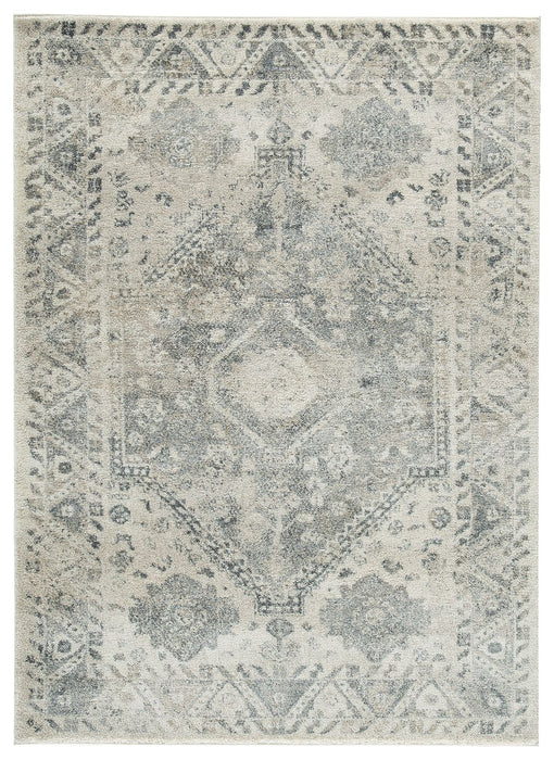 Precia - Gray / Cream - Large Rug