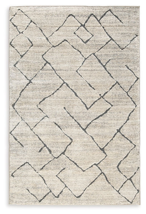 Ashbertly - Gray / Cream - Large Rug