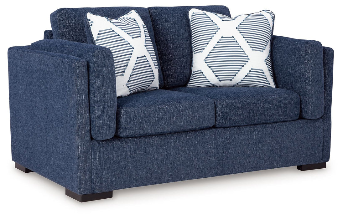 Evansley - Navy - Loveseat