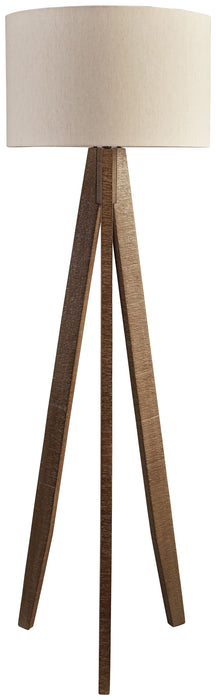 Dallson - Dark Gray - Wood Floor Lamp