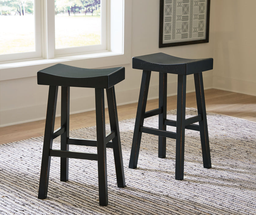 Glosco - Black - Tall Stool (Set of 2)