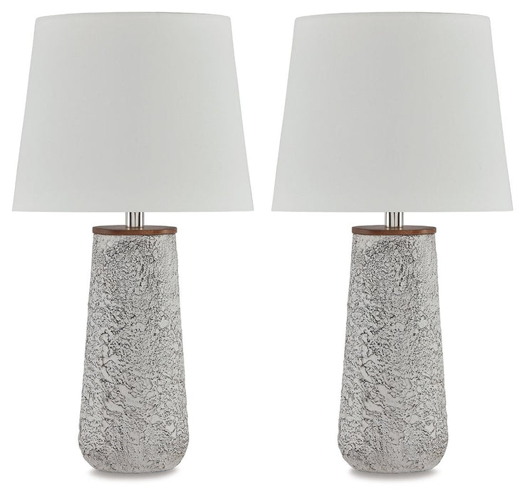Chaston - Antique White - Metal Table Lamp (Set of 2)