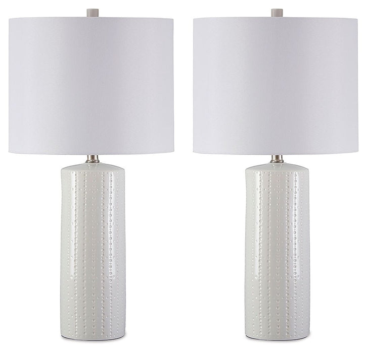 Steuben - White - Ceramic Table Lamp (Set of 2)