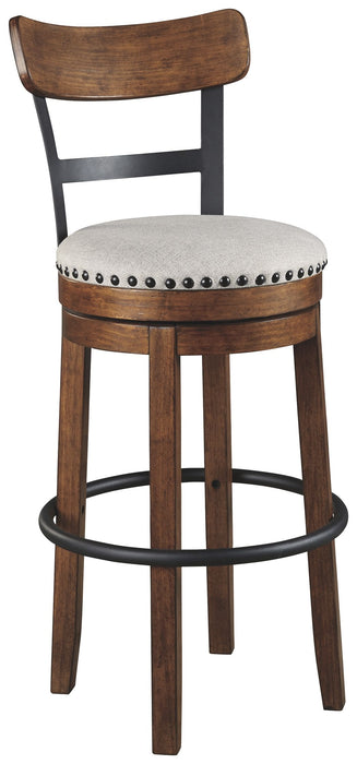 Valebeck - Brown - Tall Uph Swivel Barstool