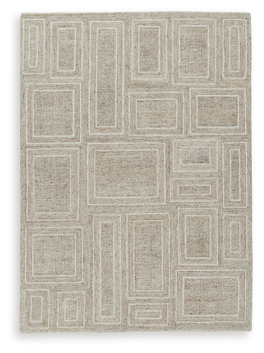 Brickburgh - Gray / Ivory / Honey - Medium Rug