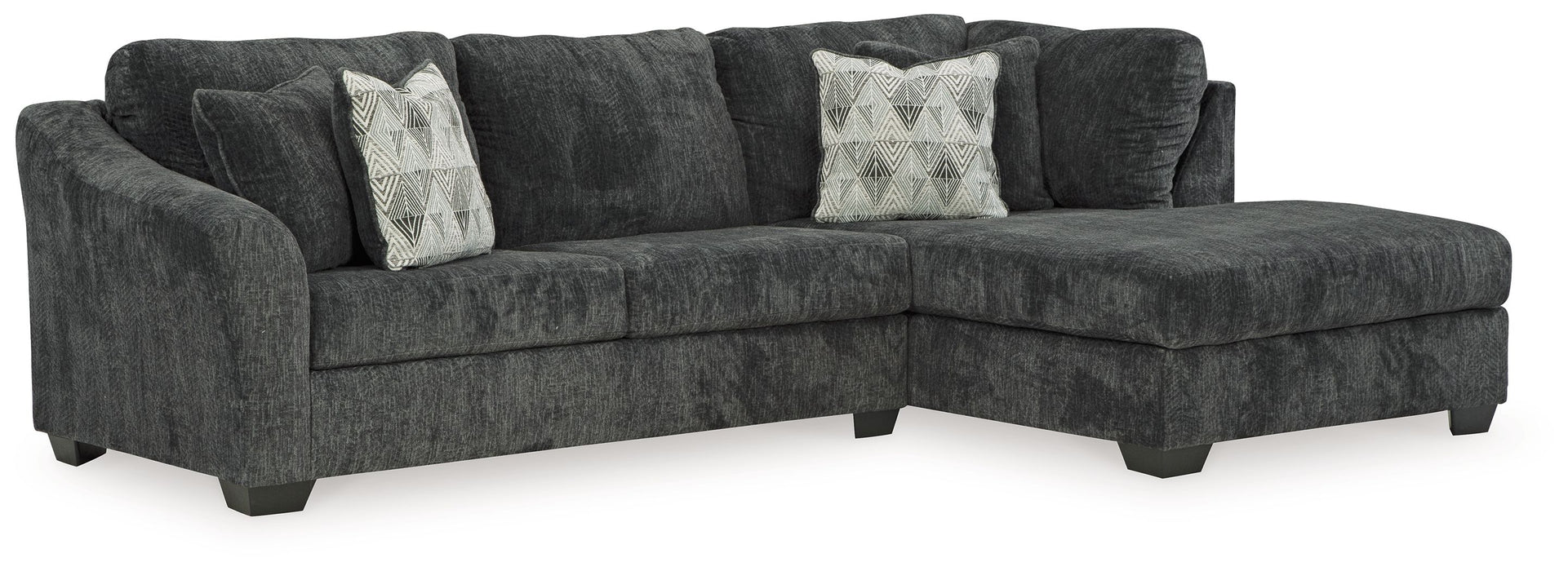 Biddeford - Ebony - 2-Piece Sectional With Raf Corner Chaise