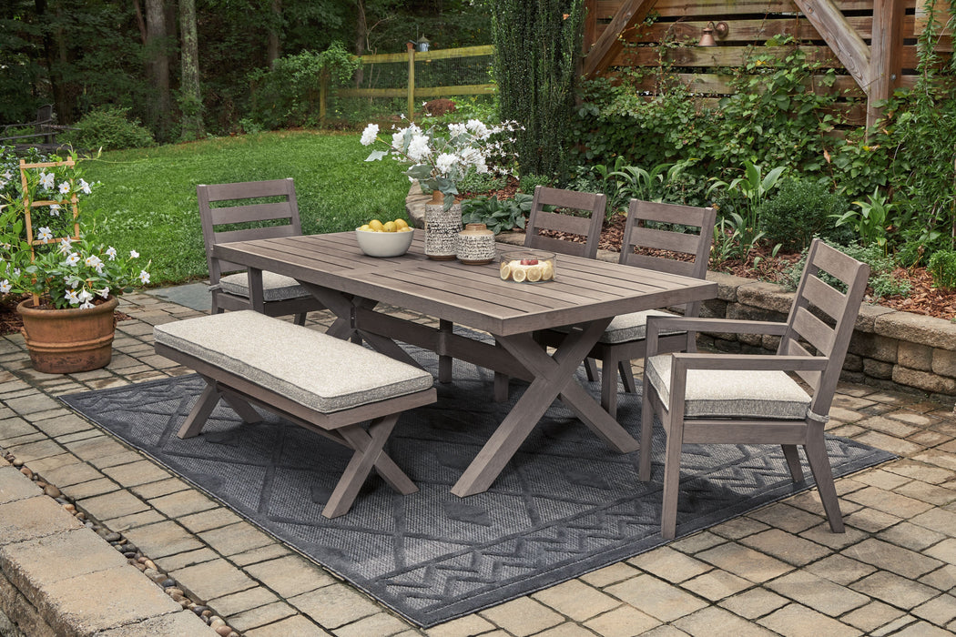 Hillside Barn - Gray / Brown - 6 Pc. - Dining Set