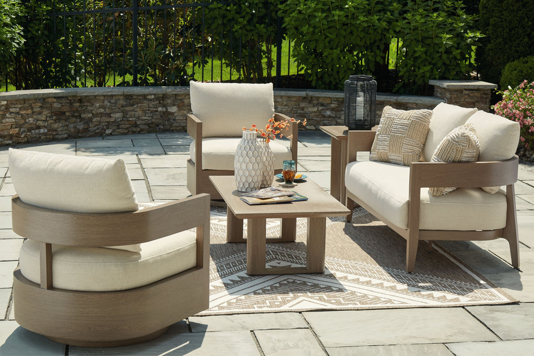Serene Bay - 5 Pc. - Lounge Set With Loveseat - Dark Brown