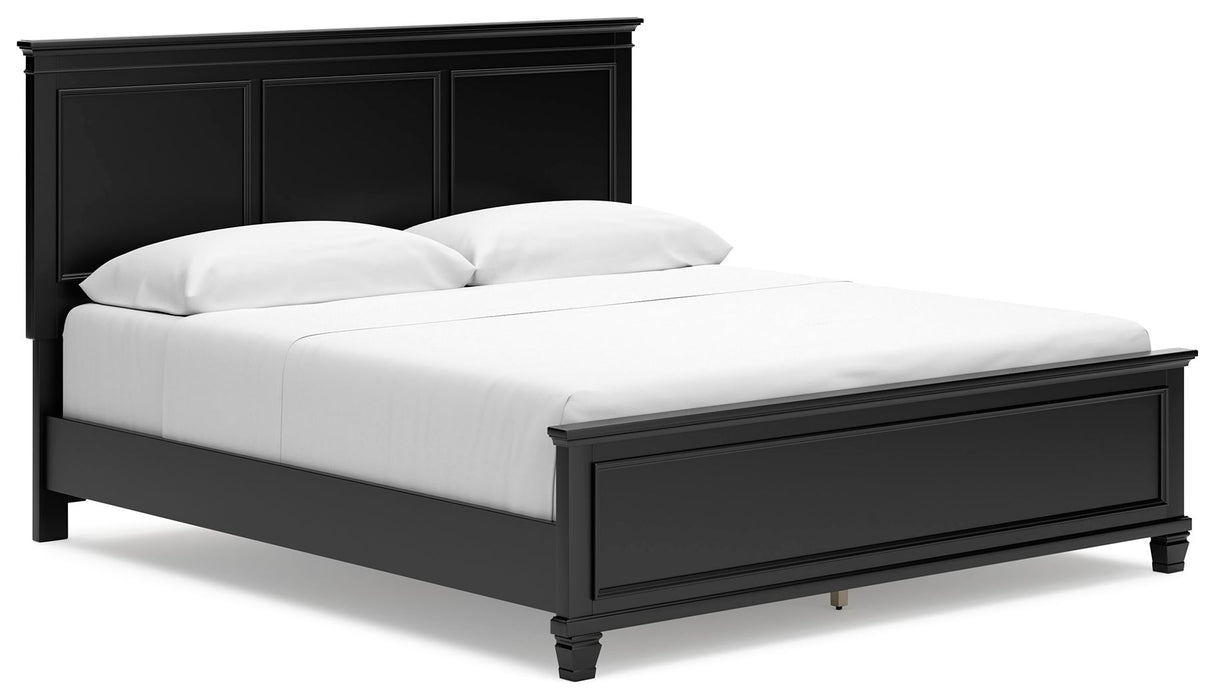 Lanolee - California King Panel Bed - Black